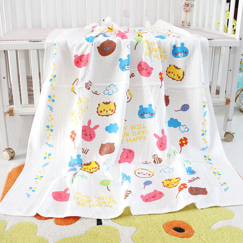 婴儿浴巾纯棉纱布蜂巢浴巾加大超柔吸水卡通新生儿盖毯宝宝毛巾被,婴童用品,浴巾,淘宝优惠券,粉丝福利购,淘宝优惠卷