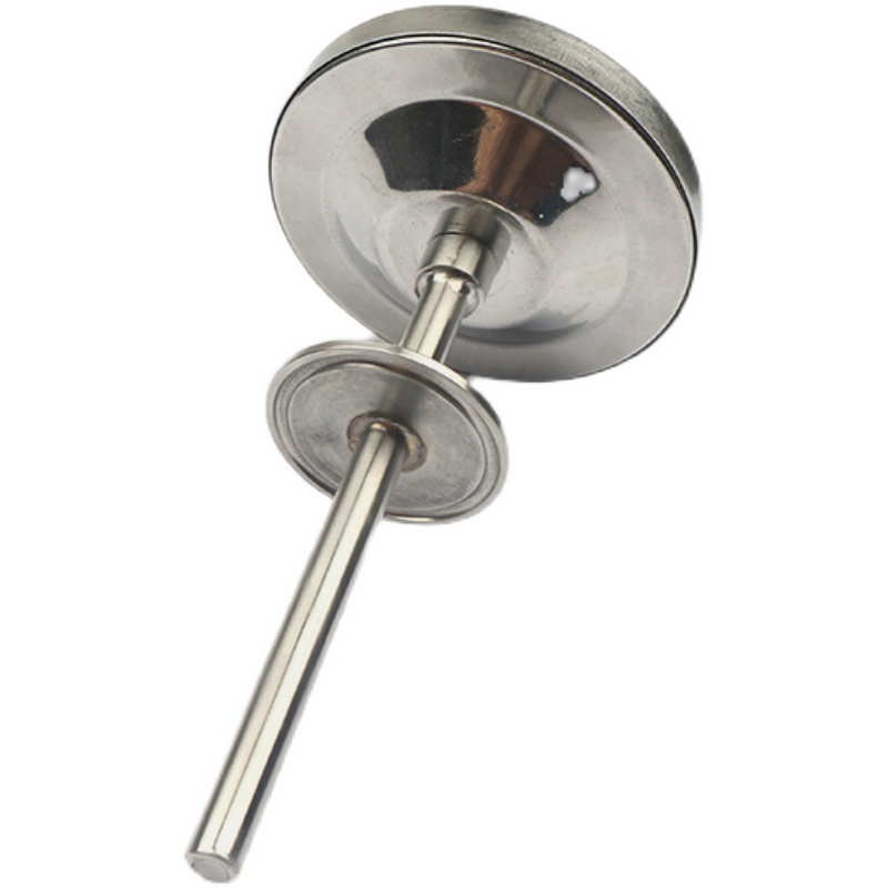 轴向双金属温度 表盘100mm 材质316L Φ8*60mm 0-120°C 卡