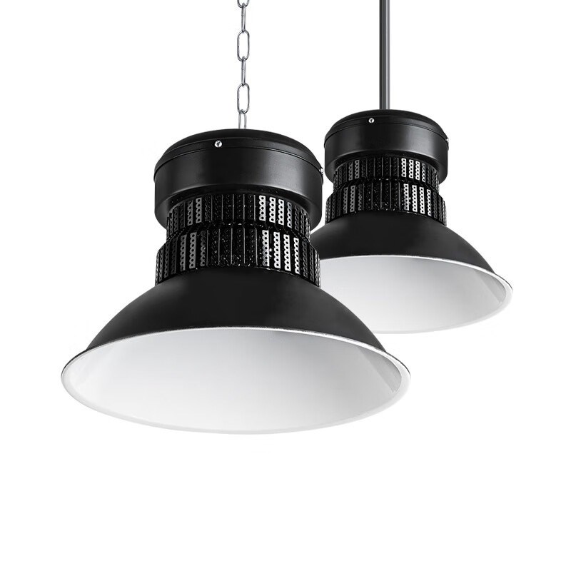 亚明LED高地塔工矿灯鳍片工厂仓库车间照明灯200W超亮工业吊顶灯