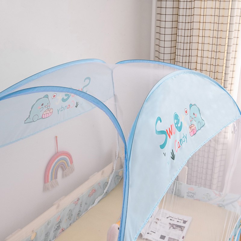 婴儿拼接床蚊帐儿童小床蚊帐幼儿园140*60*120蒙古包小学生90*180