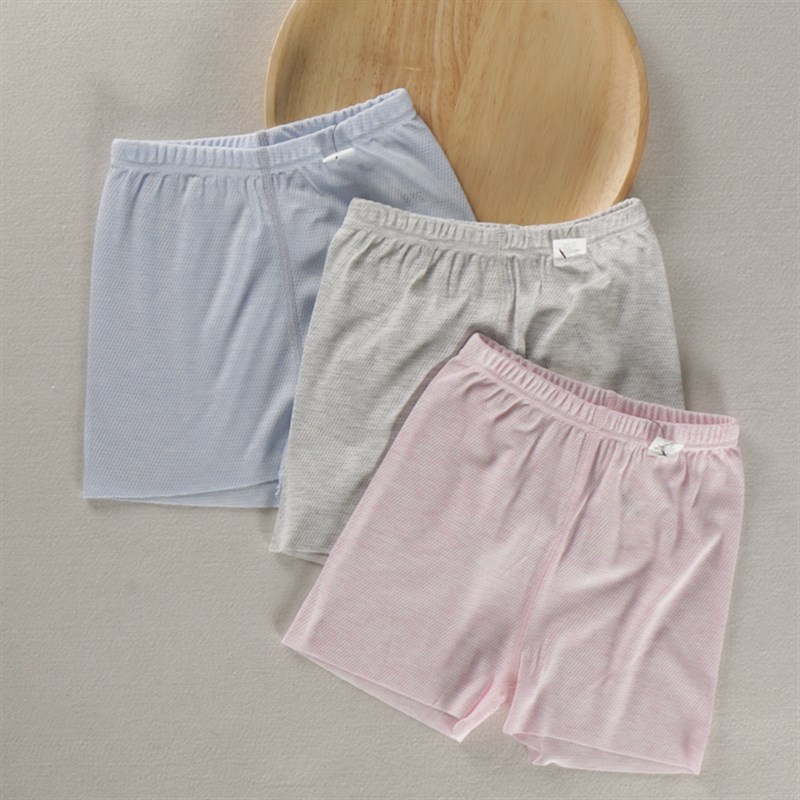 清凉夏日随心裁无骨缝凉感网眼短裤小男女孩宝宝夏装睡裤空调房