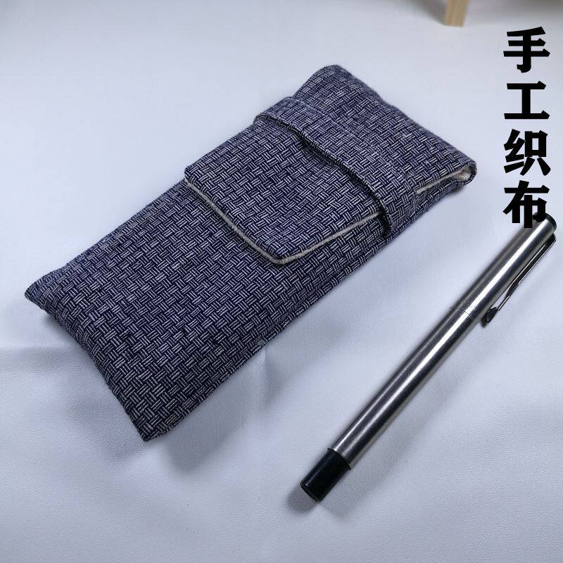 中国风三支装钢笔套钢笔保护套多支装笔袋多孔钢笔保护袋绒布收纳