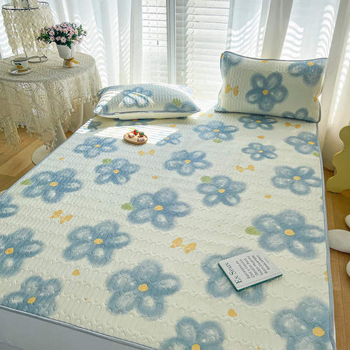 【冰凉一夏】乳胶凉席三件套可折叠可机洗水洗1