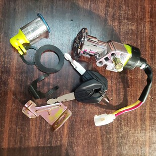 009套锁007电门锁座包座桶鞍座锁两把锁电动车开电开关电池箱扣锁