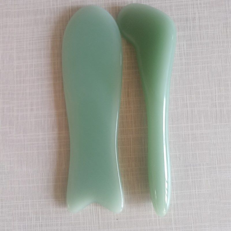 玉石拨筋棒美容棒面部通用眼部专用鱼尾刮痧板瘦脸神器全身通用