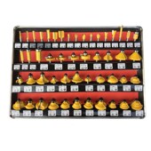 倒角器开槽机手持台面木板打孔钻头铝塑雕刻修边机铣刀开孔机直线