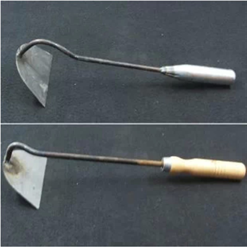 锄头小手锄头养花锄纯铁质头实木柄实用园林农具除草园艺工具