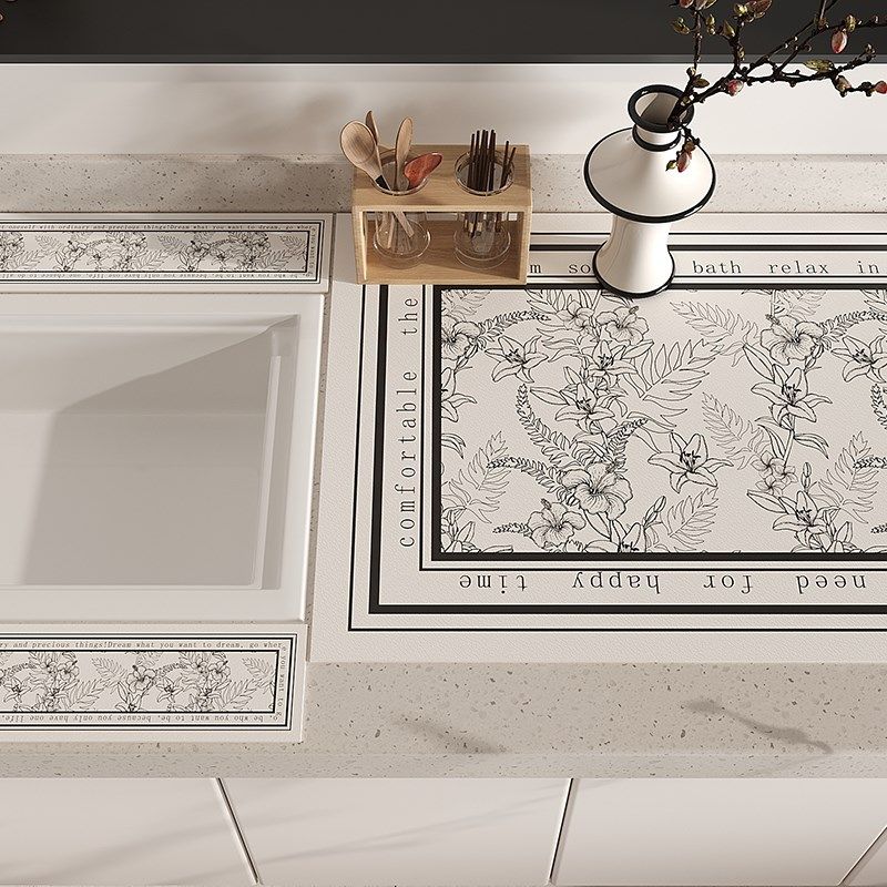 厨房挡水条硅藻泥软垫吸水垫卫生间厕所洗手台台面垫防滑耐脏杯垫,居家布艺,厨房地垫,淘宝优惠券,粉丝福利购,淘宝优惠卷