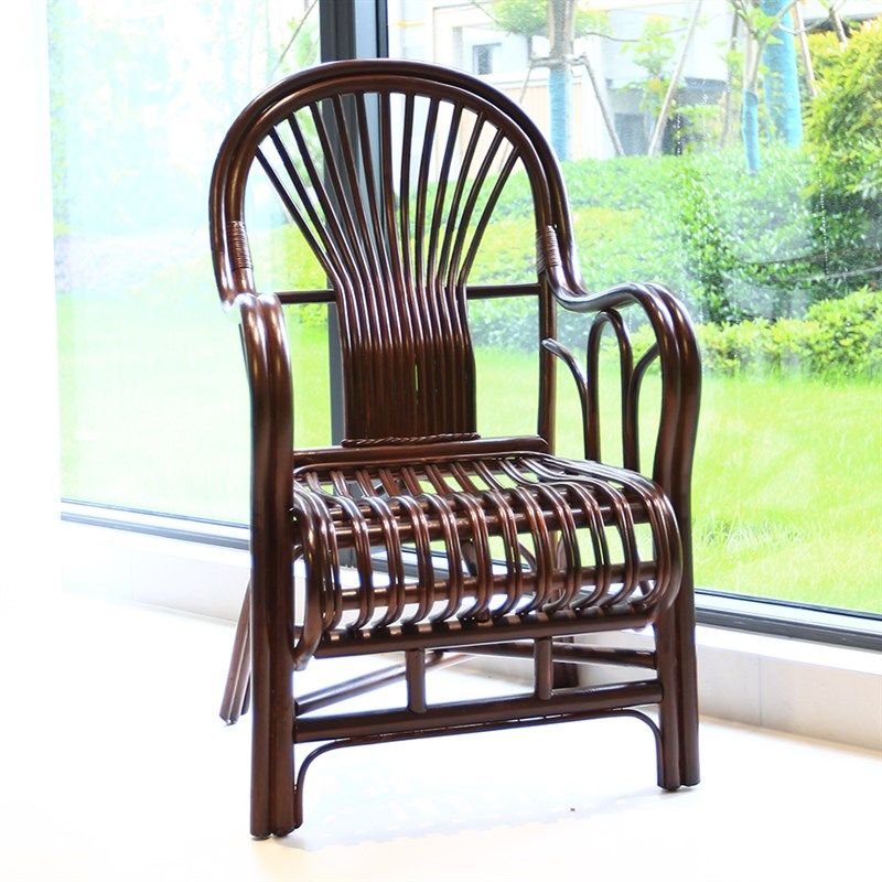 天然老料藤椅简约复古阳台庭院老人中式家用户外真藤藤编椅高靠背,住宅家具,阳台椅,淘宝优惠券,粉丝福利购,淘宝优惠卷