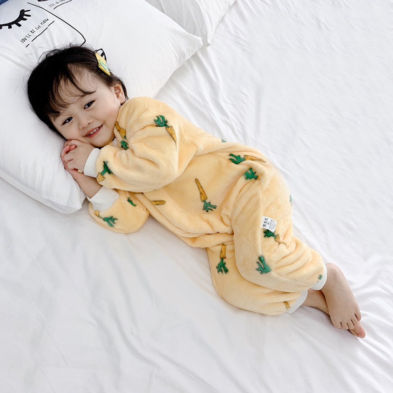 宝宝法兰绒连体衣奶牛婴儿睡袋小童爬服男童女童加厚珊瑚绒家居服,童装/婴儿装/亲子装,家居服连体衣,淘宝优惠券,粉丝福利购,淘宝优惠卷