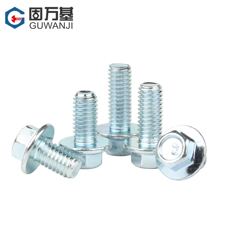 8.8级镀锌法兰外六角螺丝 法兰面带垫螺栓防滑螺钉M4M5M6M8M10M12,搬运/仓储/物流设备,其他起重搬运设备,淘宝优惠券,粉丝福利购,淘宝优惠卷
