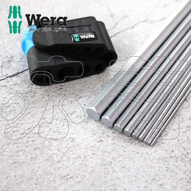 德国wera维拉950L/9 HF公制L型加长平头内六角扳手9件套装 固持