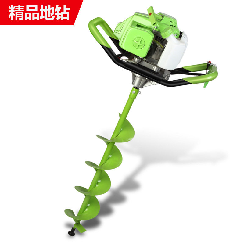 汽油地钻445 48挖坑机 种树 打坑 植树钻电线杆挖穴机多功能打桩