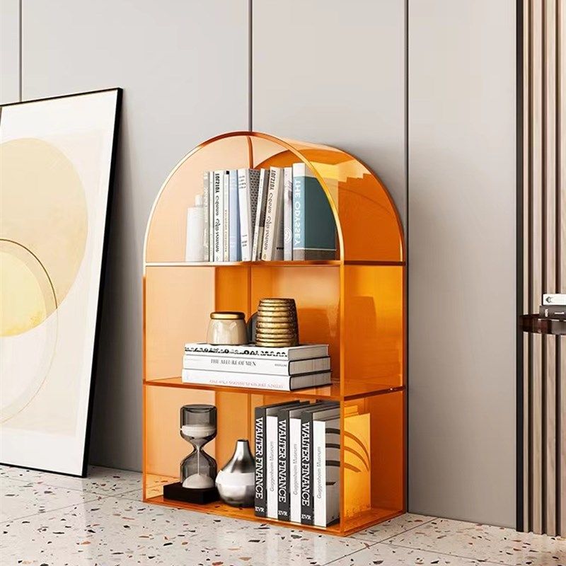 北欧亚克力透明拱形书架置物架透明书柜客厅创意轻奢落地多层靠墙,标准件/零部件/工业耗材,输送带/传送带,淘宝优惠券,粉丝福利购,淘宝优惠卷