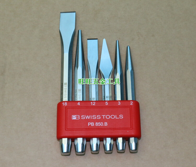 进口瑞士PB SWISS TOOLS 6件凿刀錾子组套 PB 850.BL