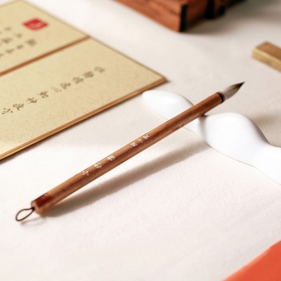 问心堂楷书毛笔兼毫毛笔级行云七狼毫三羊毫中楷行楷行书欧体颜体