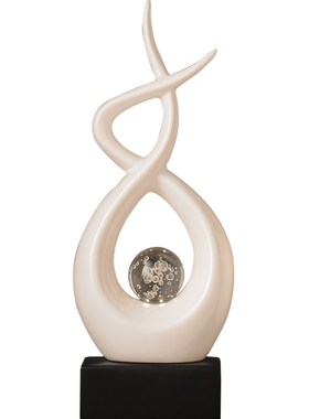 现代轻奢风生水起摆件客厅酒柜电视机柜办公室玄关家居高级装饰品