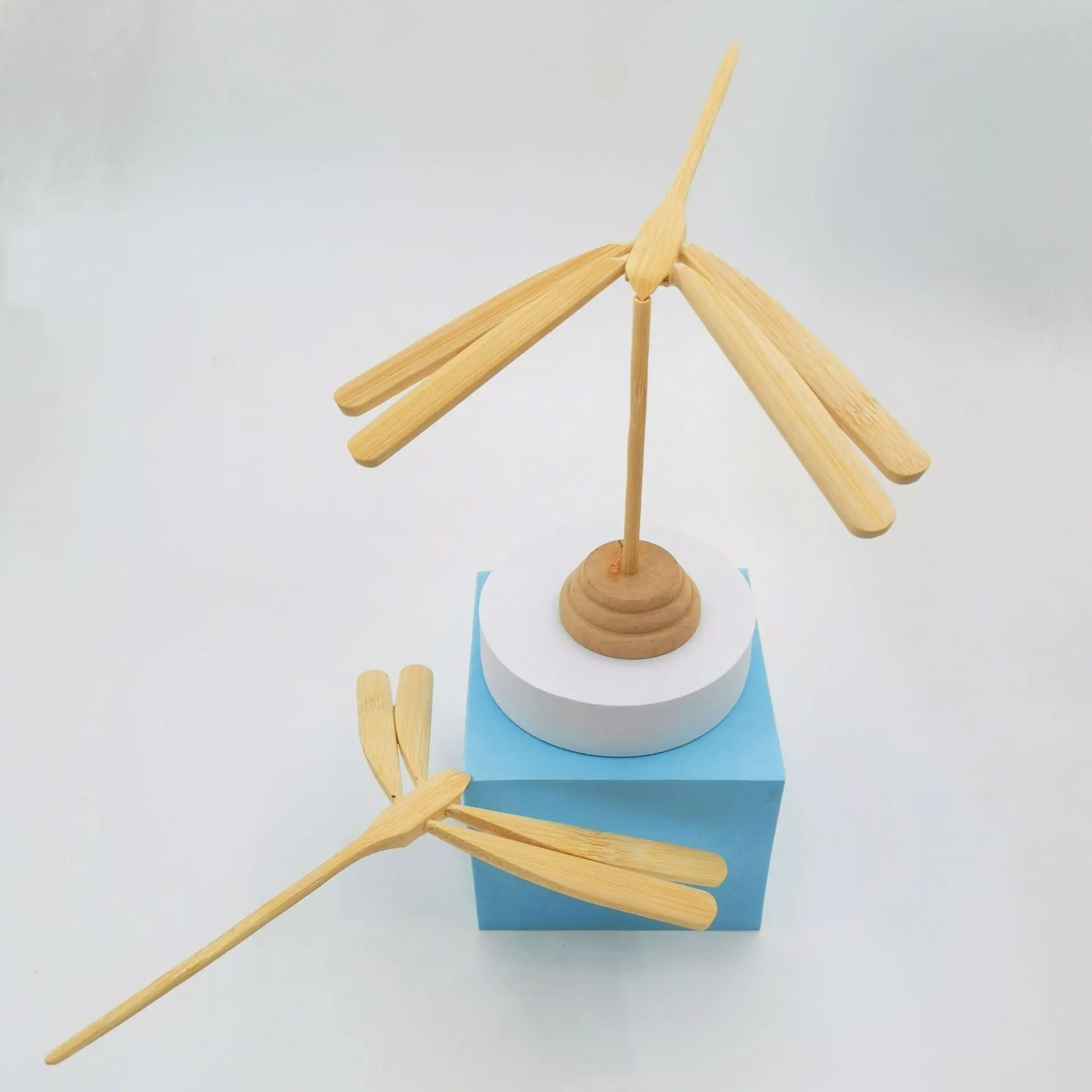 平衡竹蜻蜓 少儿益智竹木玩具竹子纯手工蜻蜓玩具工厂