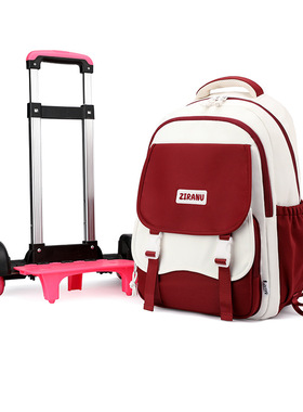 2025新款儿童拉杆书包小学生大容量初中生 trolley hool bag