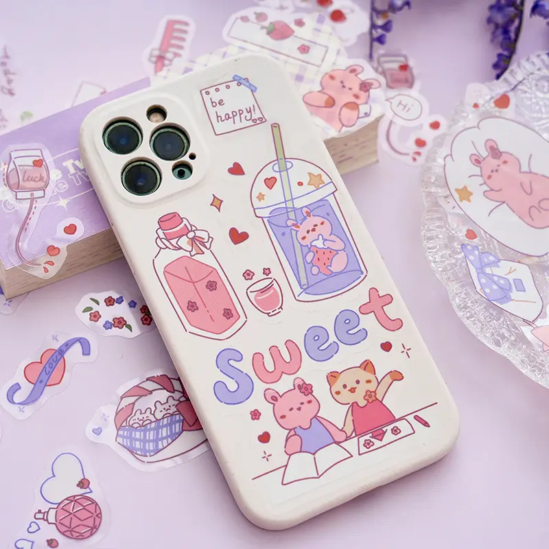 早沫 自然动物系列 物pet手帐水杯相册装饰贴画46枚入