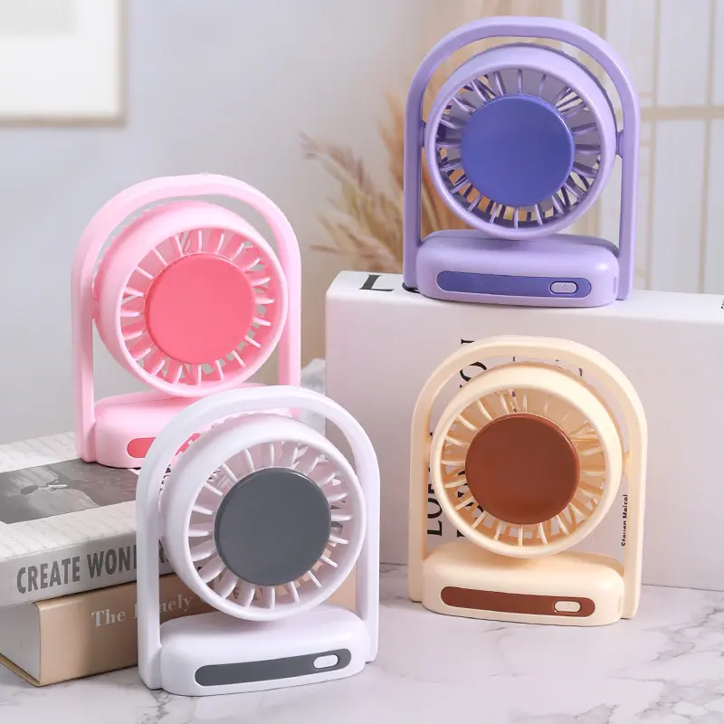 2025新款桌面台式小风扇 usb三档风力办公室礼品外贸logo