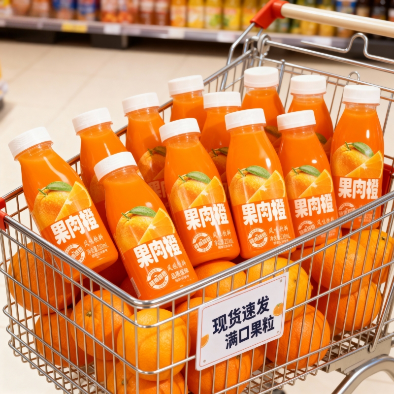 果肉橙风味饮料橙味浓郁含官方推荐真实果粒维生素C果味饮品