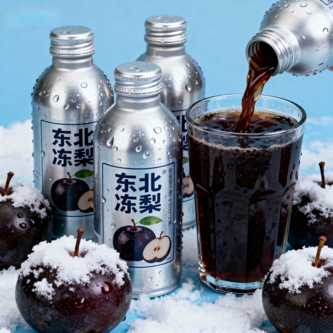 【320ml*8罐】东北冻梨汽水0脂清爽饮料果味果汁气泡水泡沫箱装