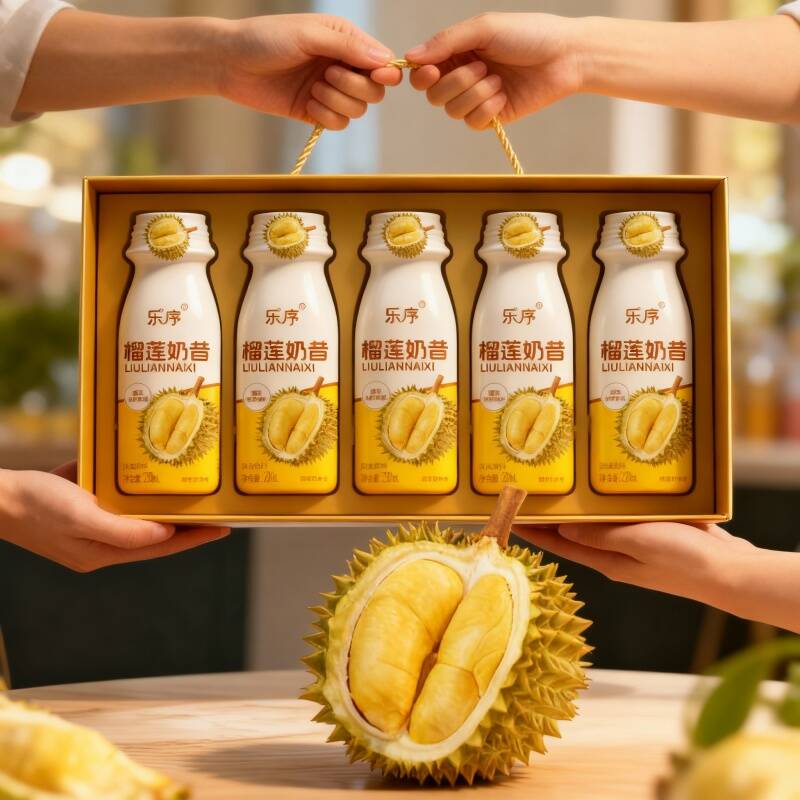 【官方正品】榴莲奶昔乳酸菌风味饮品聚餐年货囤货特惠新鲜现做