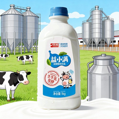 【现产现发】生牛乳发酵酸奶饮品4斤推荐儿童早餐健康饮品