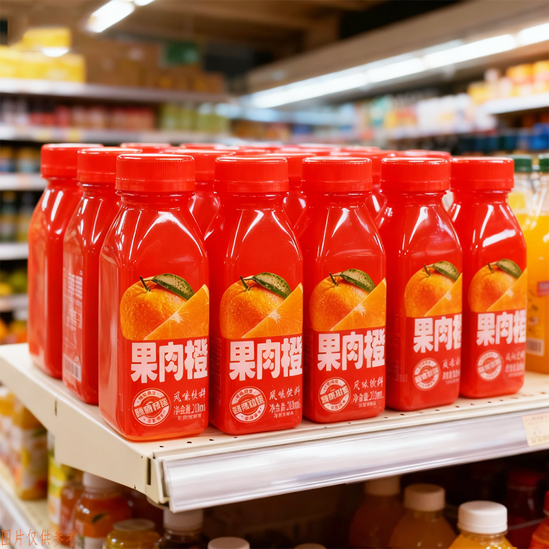 【现货速发】果肉橙风味饮料橙味浓郁含真实果粒维生素C果味饮品