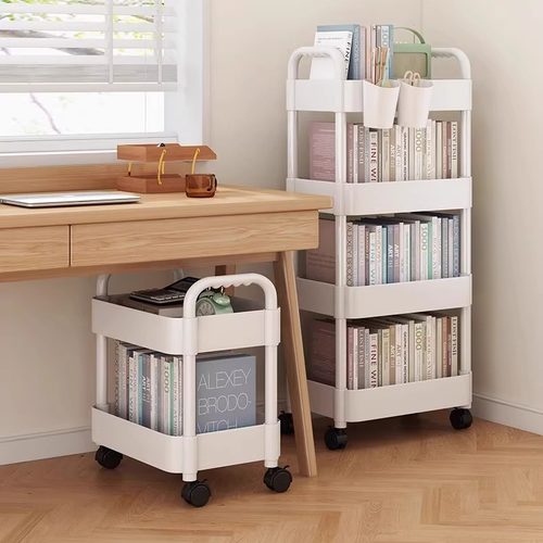 小推车置物架厨房落地卧室多层婴儿零食移动带轮化妆室收纳多功能