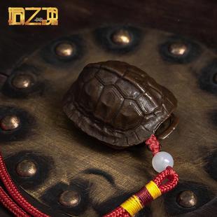 随身把玩解压茶宠好运龟甲工艺品 金钱龟壳摆件富甲天下手把件男士