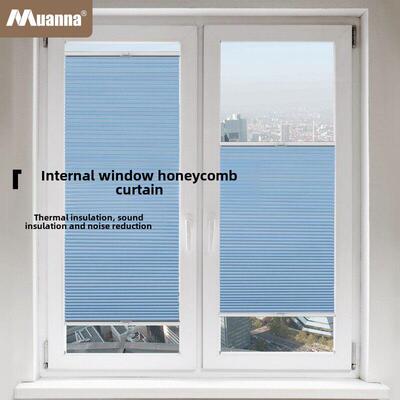 德国Moana遮光蜂窝窗帘推拉内窗遮阳窗帘倒窗阳台浴室浴室窗帘