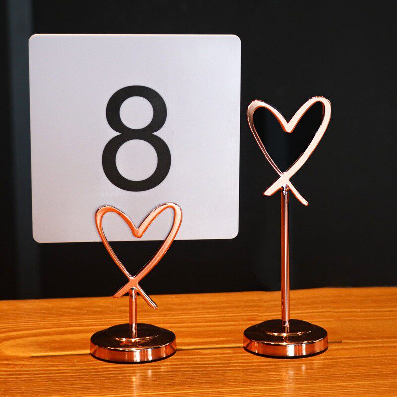 金属台卡夹子菜牌展示牌桌号牌餐饮号码牌预留台号牌座位号酒店留座牌