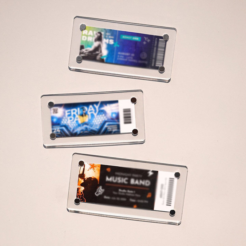 亚克力磁性拍立得照片相框演唱会门票票根冰箱贴磁吸展示框小卡砖,节庆用品/礼品,文化创意冰箱贴,淘宝优惠券,粉丝福利购,淘宝优惠卷