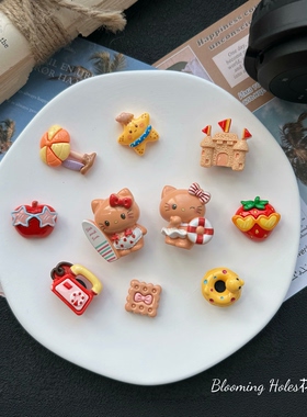 洞洞鞋配饰hello Kitty鞋花适配crocs鞋扣芭蕾舞鞋配饰可拆卸diy