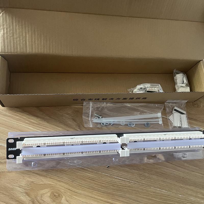正品SHIP一舟110型100对机架式跳线架T348-100语音电话110配线架