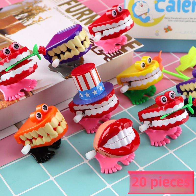 幼儿创意礼物发条玩具跳牙滑稽把戏牙齿口腔玩具幼儿园奖