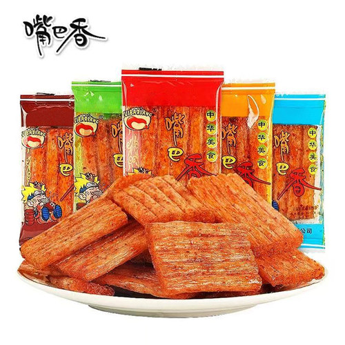 嘴巴香大辣片面筋制品儿童怀旧小零食独立小包装休闲食品麻辣小吃