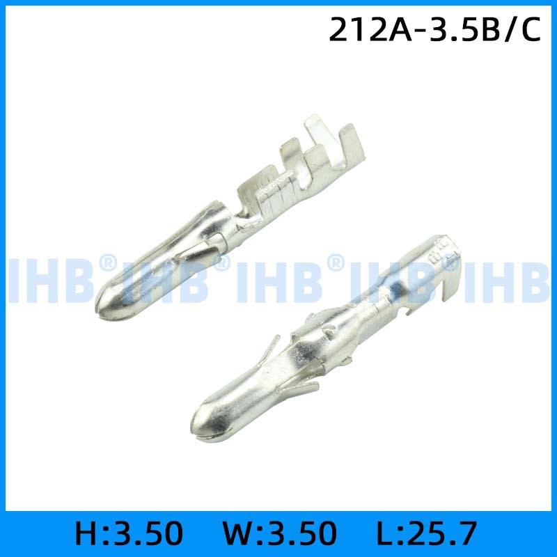 212A-3.5B/C 连接器插簧 插片 镀锡对插公母 连绕端子 接线端