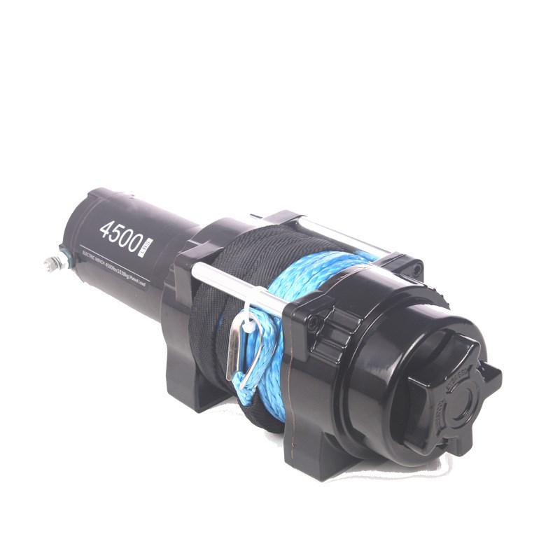 12V/24V 电动绞盘 4500磅带尼龙绳越野车载绞盘 汽车自救绞盘