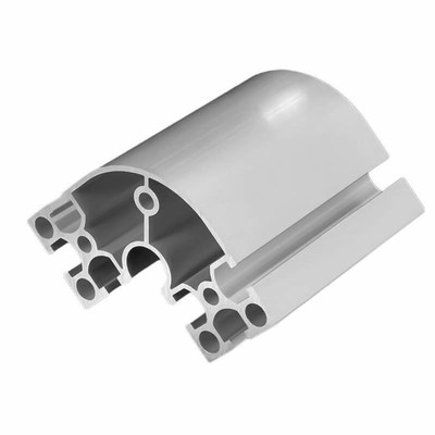 工厂6630铝型材 弧形半圆形铝合金框架转角包边 6630R铝型材