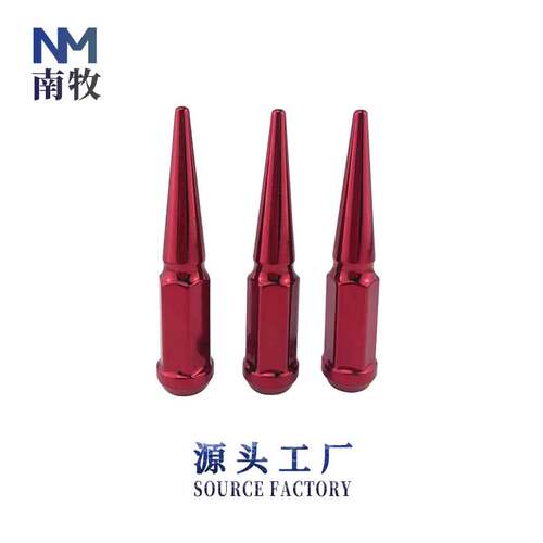汽车轮胎螺母轮毂改装螺丝厂家112MM尖头19HEXWHEELNUT碳钢加固