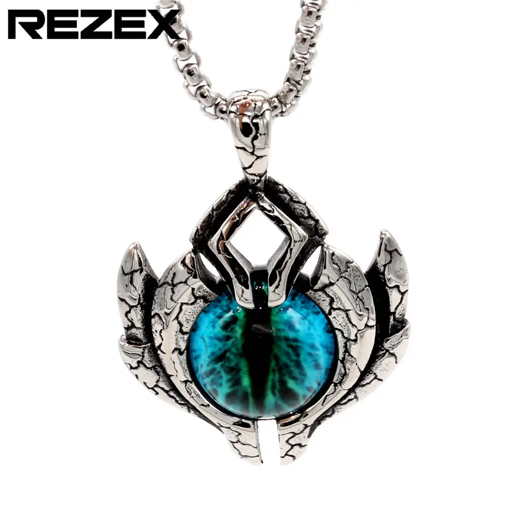 p0329-05 饰品 个性复古朋克飞船男士钛钢吊坠项链