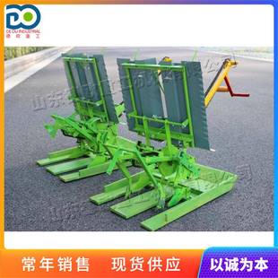 人力步退式 水稻插秧机双行手摇移栽机农用南方水稻种苗设备