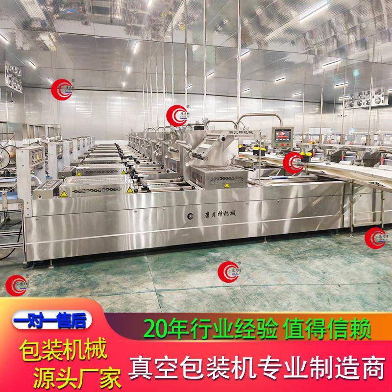 鸡脯丸子拉伸膜真空包装机 火腿全自动封口机 牛肉干真空包装设备