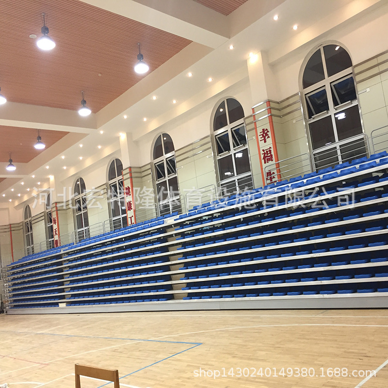 运动场折叠看台椅 会议室电动伸缩看台 中控座椅翻转简易看台厂家