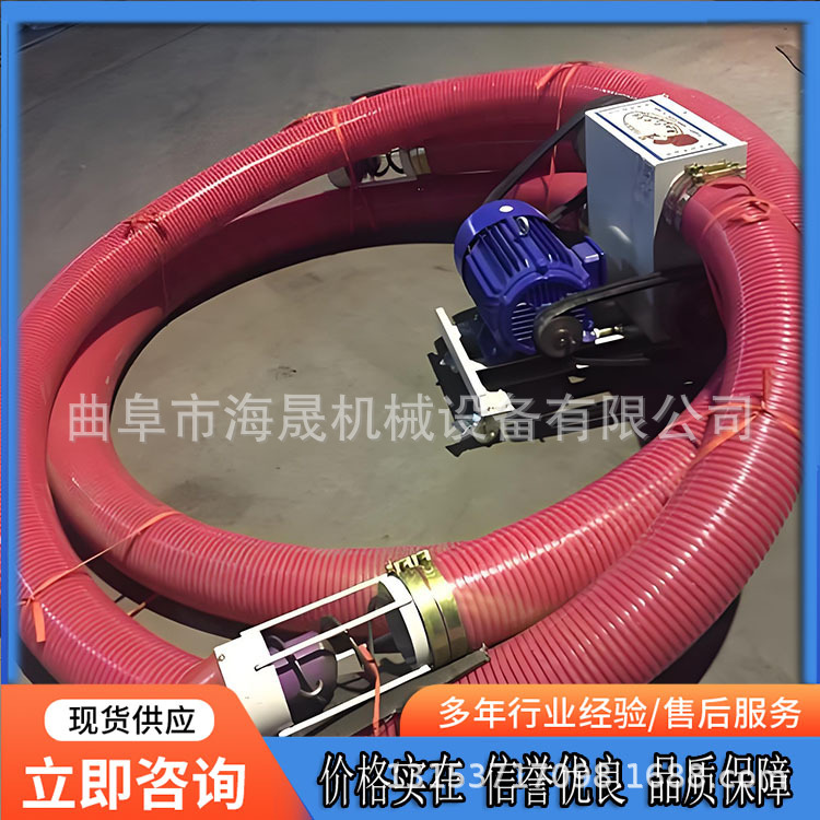 10米大吸力3kw 粮食散卸用农用收粮机 饲料颗粒车载吸粮机