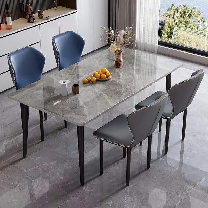 北欧时尚餐桌椅小户型家用现代简约轻奢桌子客厅长方形餐厅餐桌椅