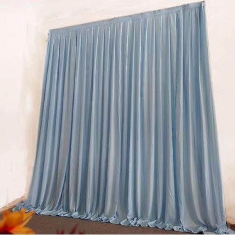 新款婚庆背景布幔舞台婚礼雪纺纱幔场景布置帷幔打底幕布签到装饰